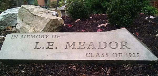 Dedication of the L.E. Meador Garden